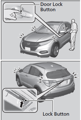 Honda HR-V 2019 Locking the Doors User Manual 10