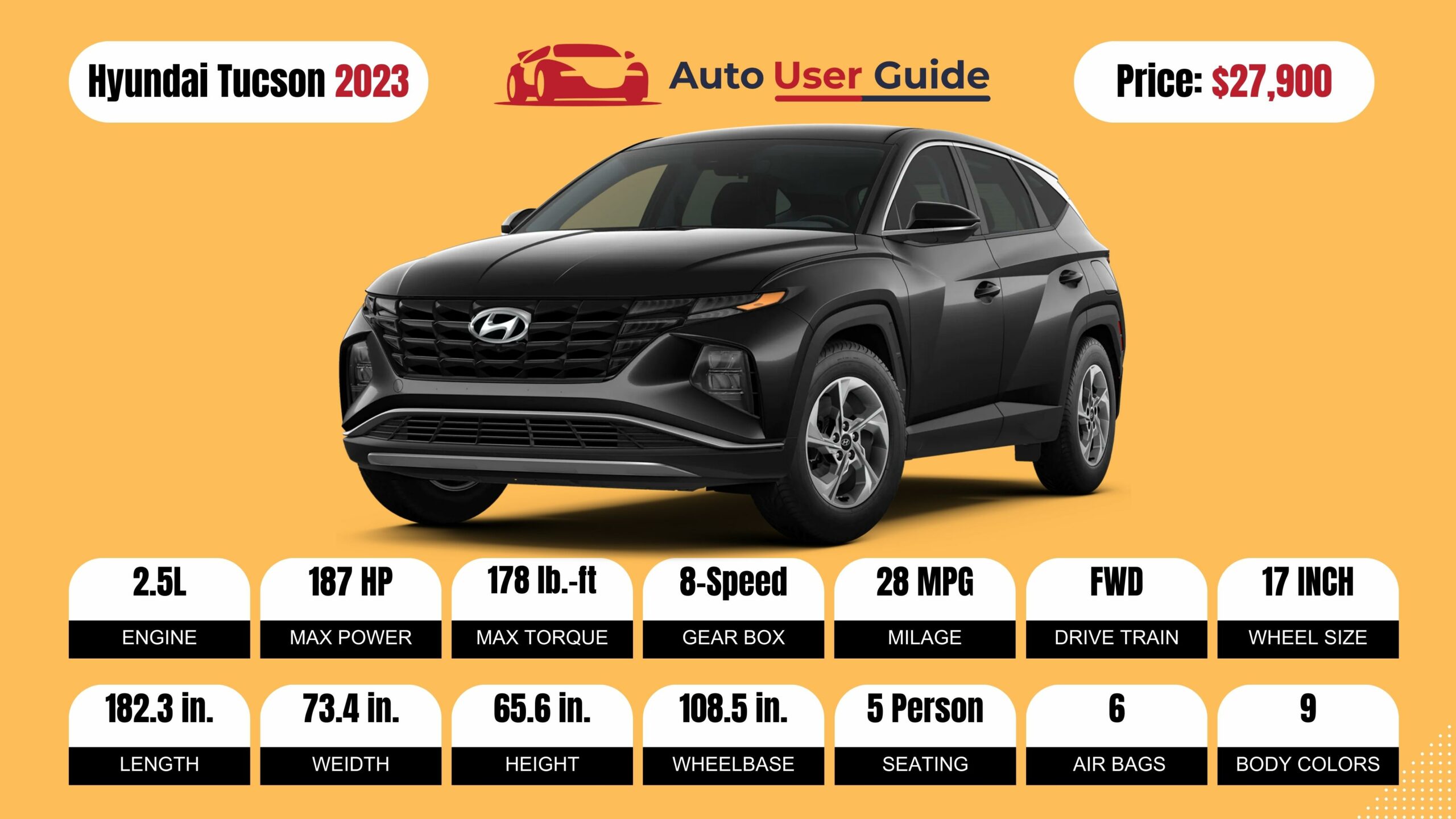 Hyundai Tucson Specs, Price, Features, Milage (brochure)