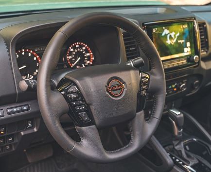 2023 - 2024-Nissan-Frontier-Review-Price-Features-and-Mileage-(Brochure)-steering-wheel