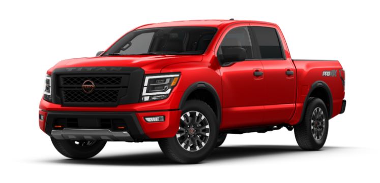 2023 - 2024-Nissan-Titan-Review-Price-Features-and-Mileage-(Brochure)-Red-alert