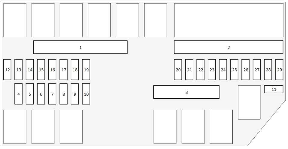 2023 Honda Passport Engine Compartment Fuse Box Type A