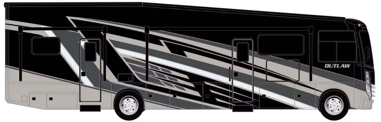 2024-Thor-Outlaw-Class-A-Specs-Price-Features-Mileage-and-Review-Black Dragon