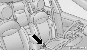 2021 Fiat 500X Seat Belts (1