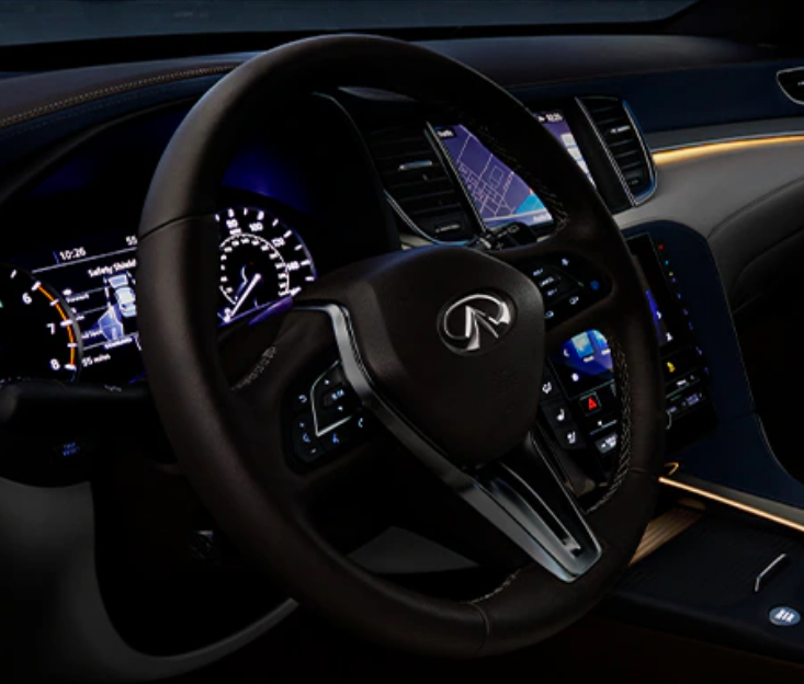 2024 INFINITI QX50-Specs-Price-Features-Mileage and Review-steering