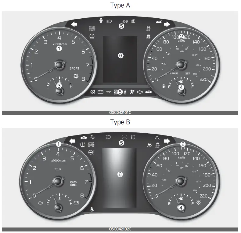 2023-Kia-Rio-Display-Instrument-Cluster-Guidelines-fig-1