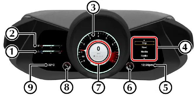 2019-Aston-Martin-Vantage-Instrument-Cluster-Guide-How-to-use-fig-1