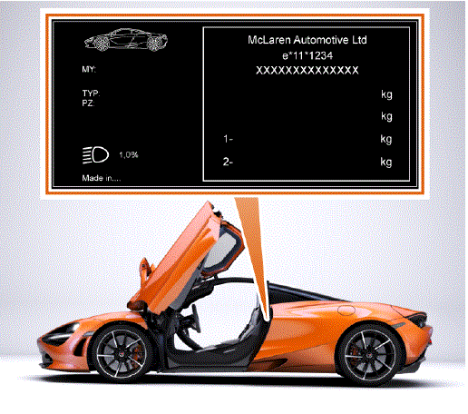 2023 McLaren 720S VIN plate 02