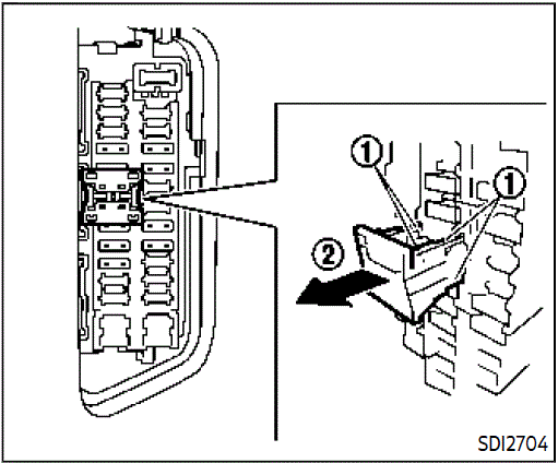 Fuse Diagram and Relay 2020 Nissan Armada Fuses Extended storage fuse switch fig 7