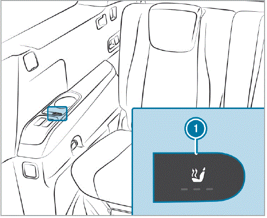 2024 Mercedes GLS Adjusting the reclining rear seat electrically 27