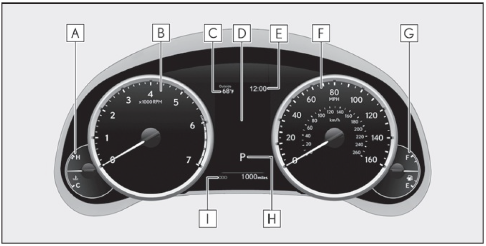 2025 Lexus IS Instrument Cluster and Display 1