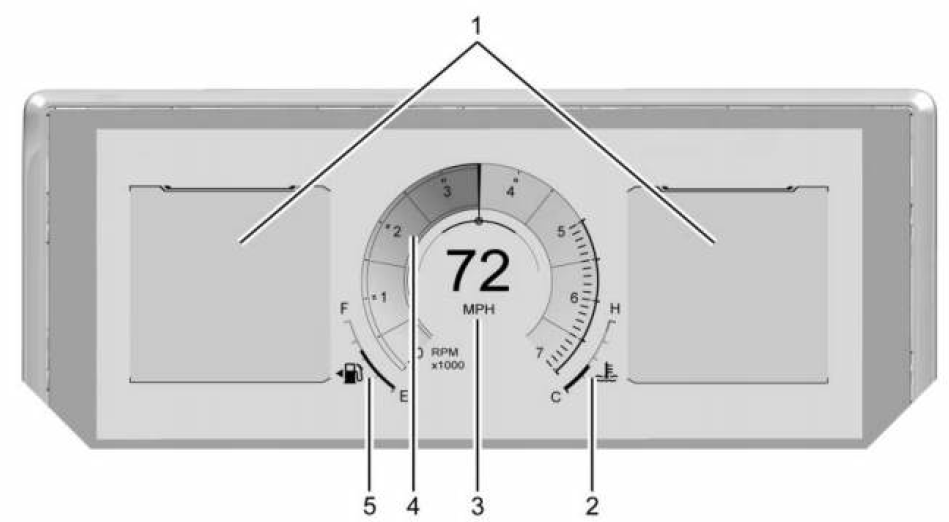 2025 GMC Terrain Instrument Cluster 1