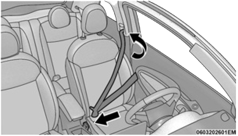 2025 Fiat 500e Seats and Seat Belt (9)
