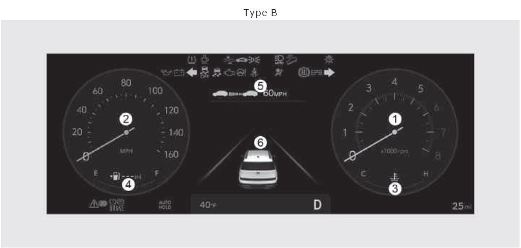 2026 Hyundai Santa Fe Instrument Cluster-fig 2