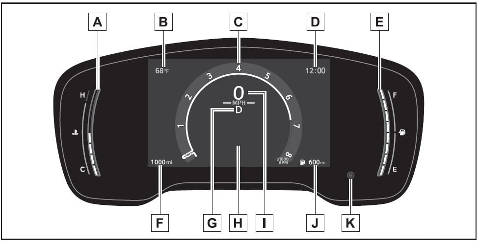 2026 Toyota Corolla Cross Instrument Cluster-fig 1