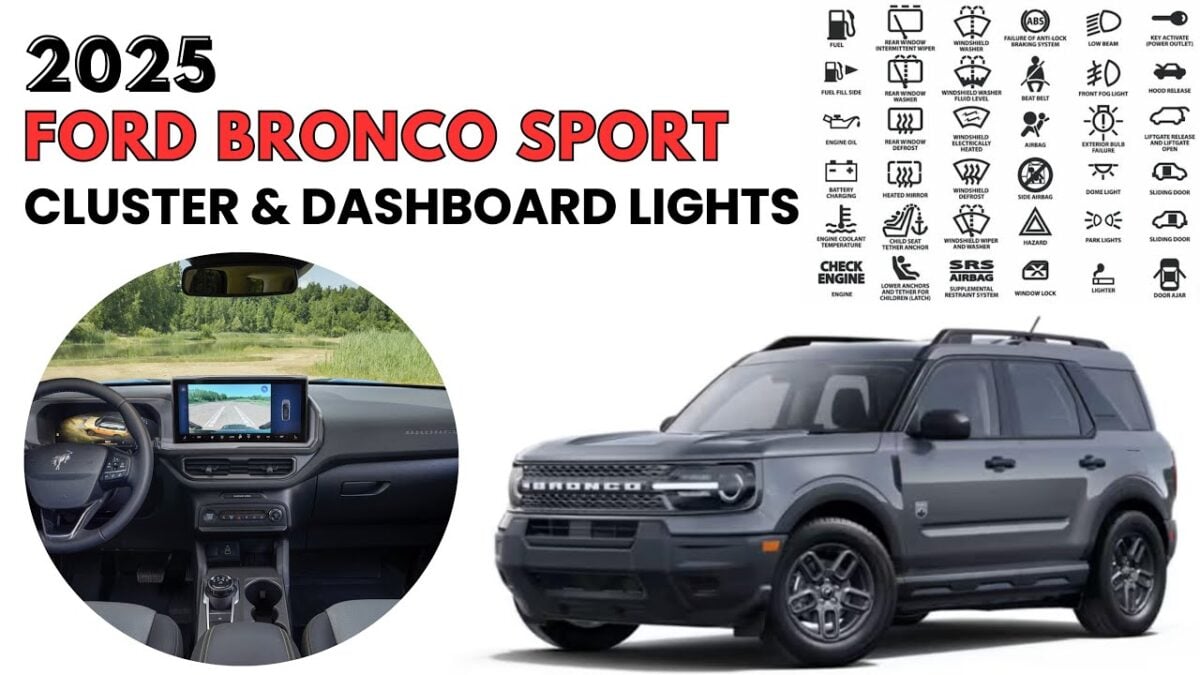 2025 FORD Bronco Sport Warning Lights and Indicators