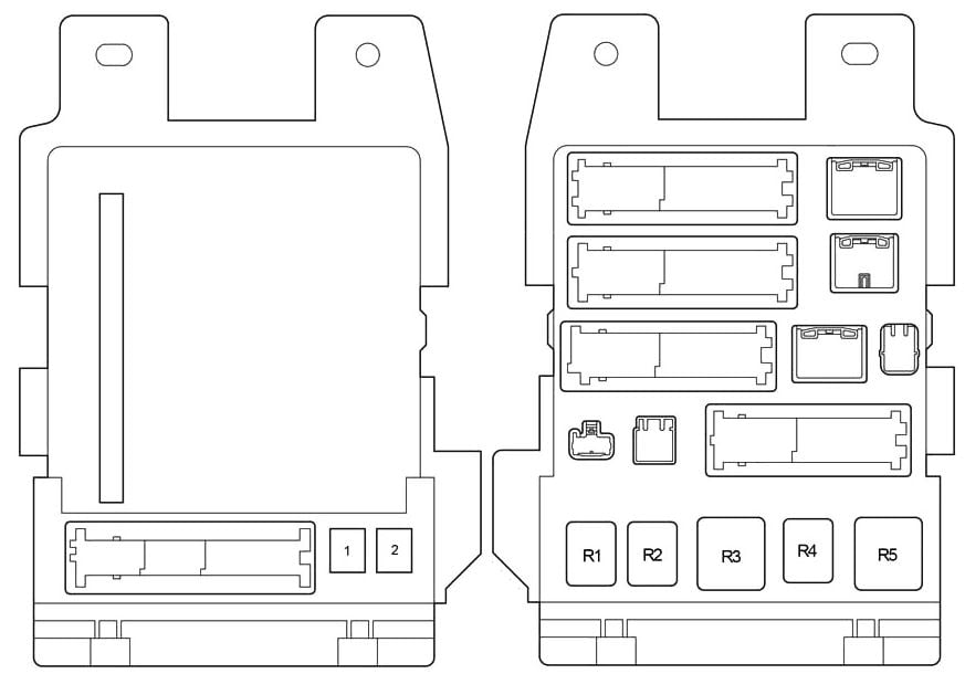 Toyota Camry (2007 - 2011) Passenger Compartment Fuse Box 4