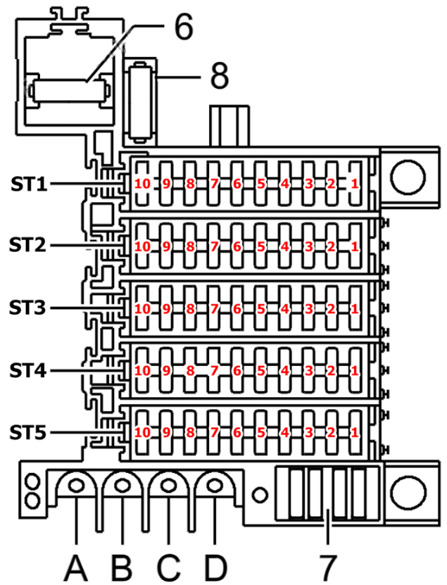 1998 - 2002 Audi (A8 & S8) Passenger Compartment Fuse Box Diagram 3