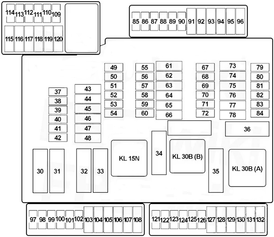 BMW-X1-F48-2016-2022-Passenger-Compartment-Fuse-Relay-Box-Diagram