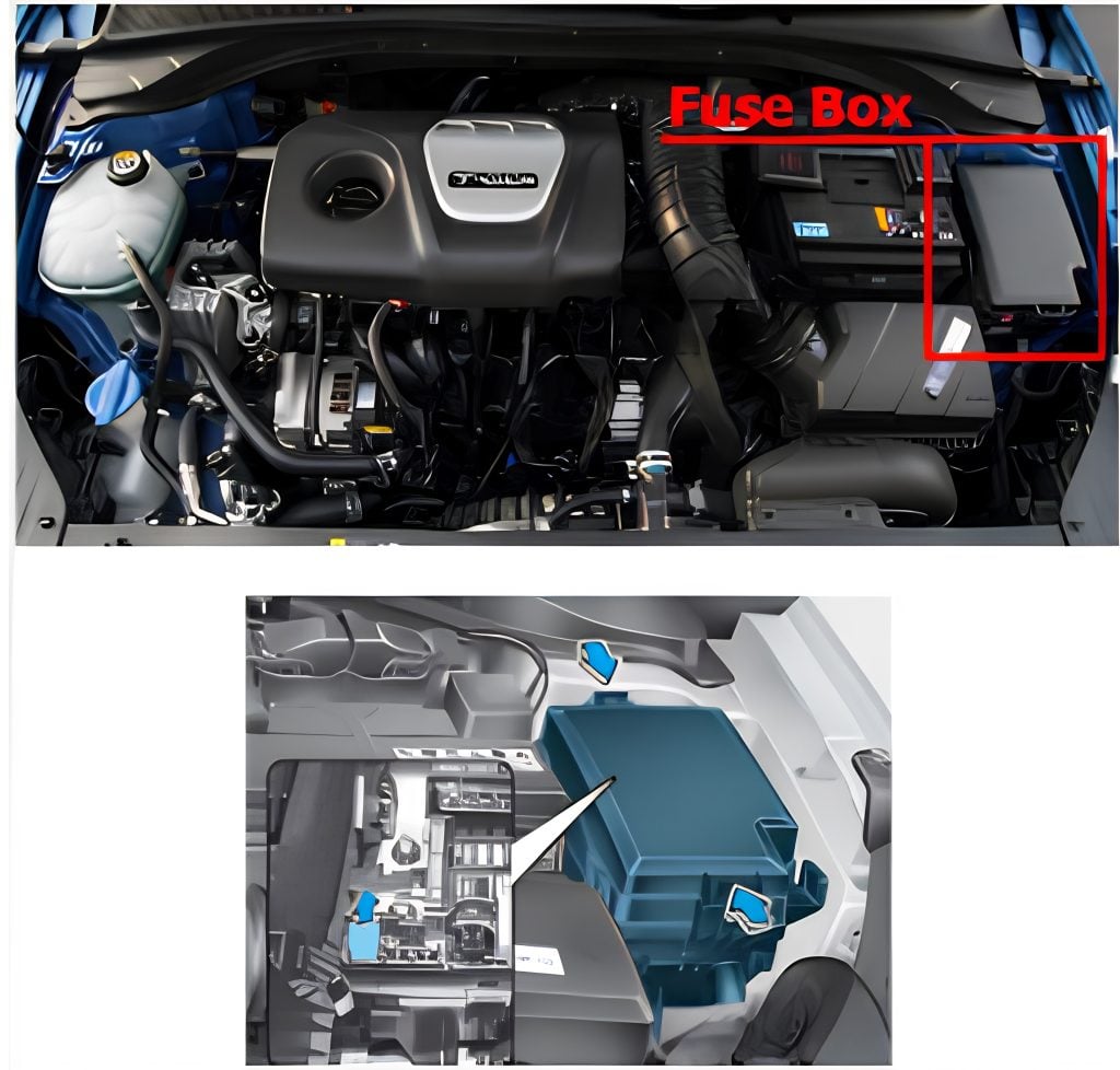 Hyundai-Elantra-GT-2018–2020-Engine-Compartment-Fuse-Box-Location-1024x978