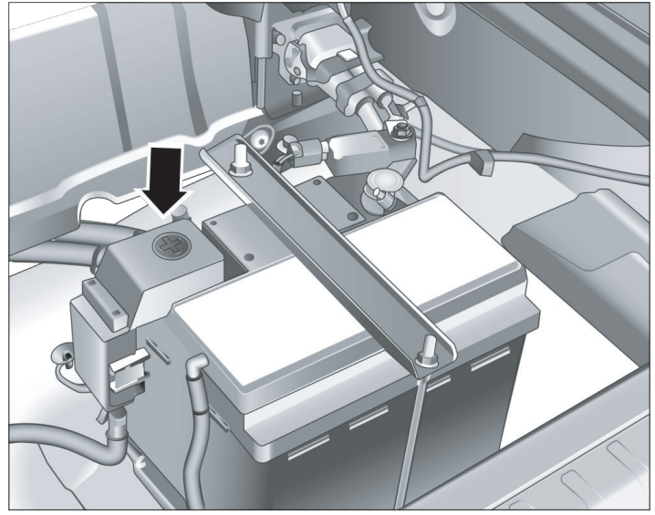 Battery-positive-electrode-fuse-box