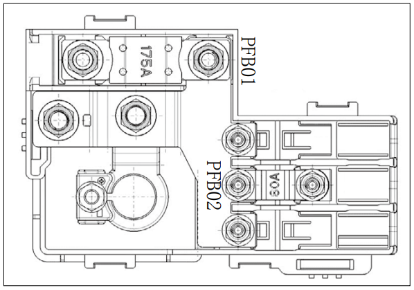 Battery-positive-electrode-fuse