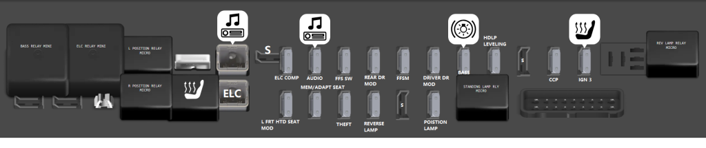 Cadillac-SRX-PASSENGER-DRIVER-SIDE-COMPARTMENT-2004-2006-DIAGRAM-