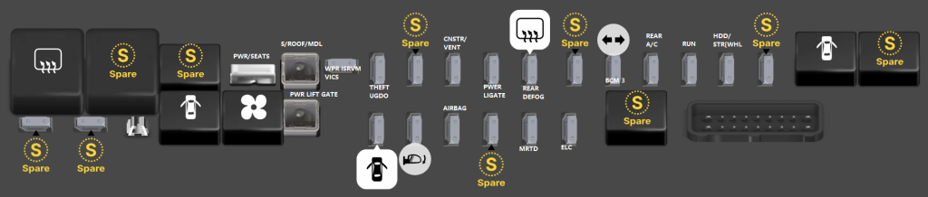 Cadillac-SRX-PASSENGER-passenger-SIDE-COMPARTMENT-2008-2009-DIAGRAM-