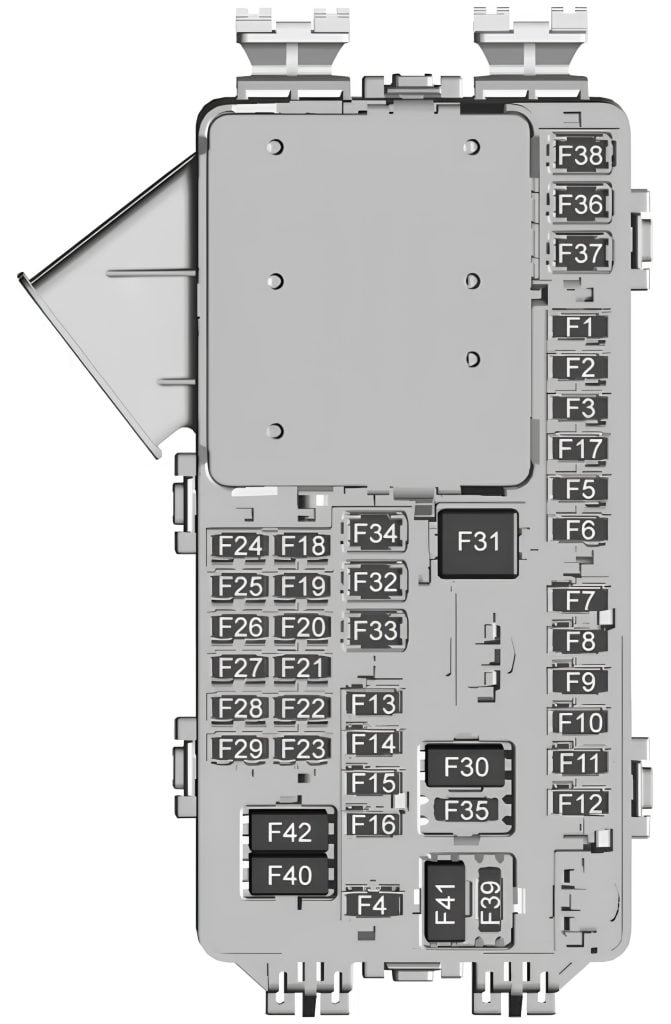 Cadillac-XT5-2017-2026-PASSENGERN-COMPARTMENT-DIAGRAM-