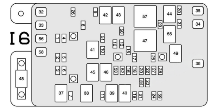 Engine-Compartment-Fuse-Box-Diagram-2006-2007