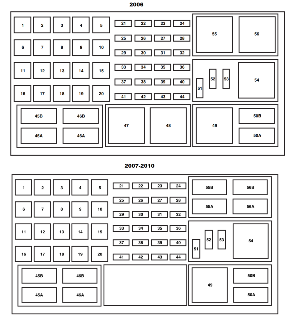 Engine-Compartment-Fuse-Box-Diagrams-2007-2010