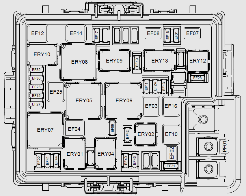 Engine-Compartment-electronic-box-1-UEC1-Diagram
