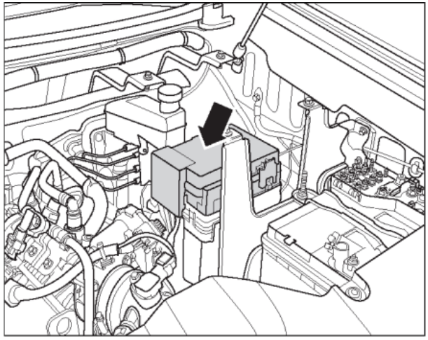 Engine-compartment-fuse-box-gasoline-mode