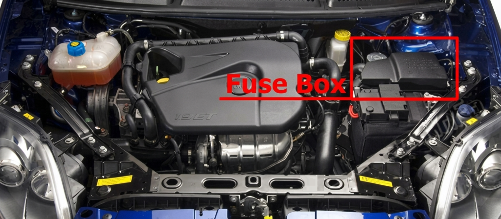 Fiat-Bravo-2007-2016-Engine-Compartment-Fuse-Box-Location-