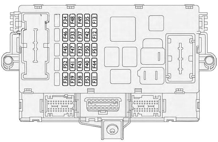 Fiat-Croma-2005-2011-Passenger-Compartment-Fuse-Box-Diagram