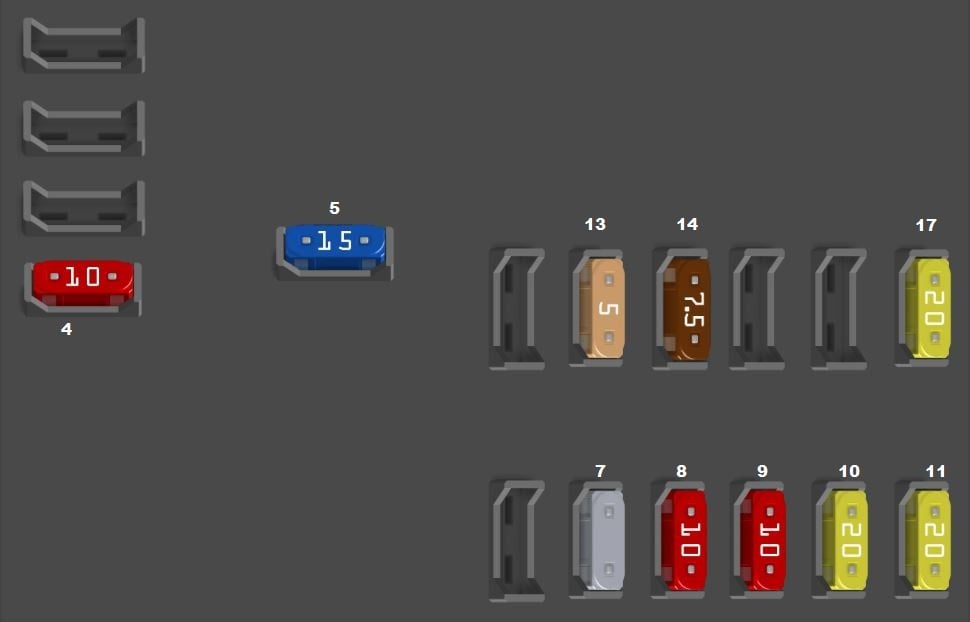 Fiat-Punto-EVO-2009-2012-Luggage-Compartment-Fuse-Box-Diagram
