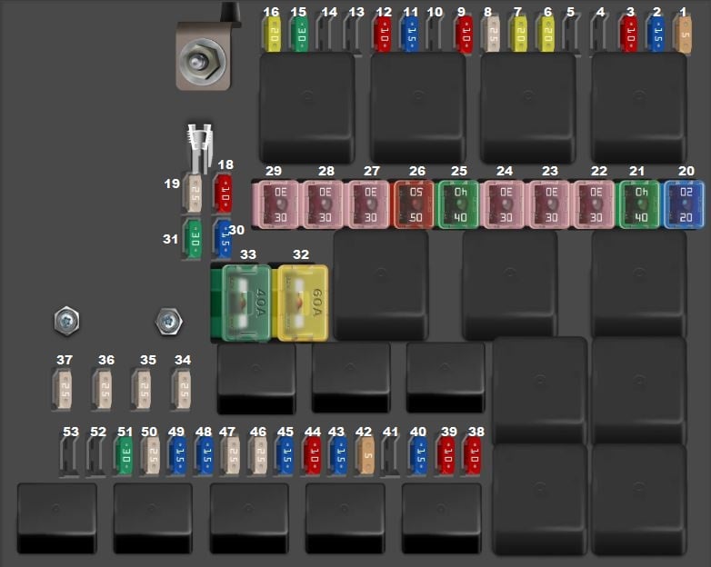Haval-H6-2017-2020-Engine-Compartment-Fuse-Box-Diagram-2.0