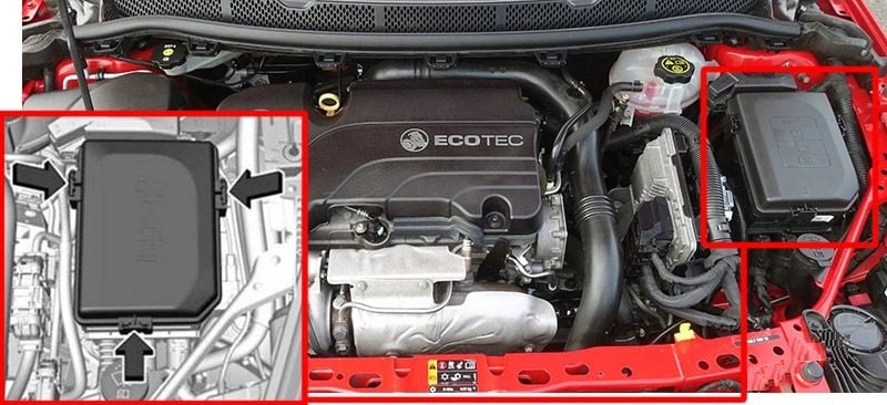 Holden-Astra-BK-2017-2020-Engine-Compartment-Fuse-Box-Location