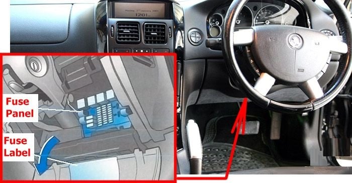 Holden-Statesman-2000-2006-Passenger-Compartment-Fuse-Box-Location