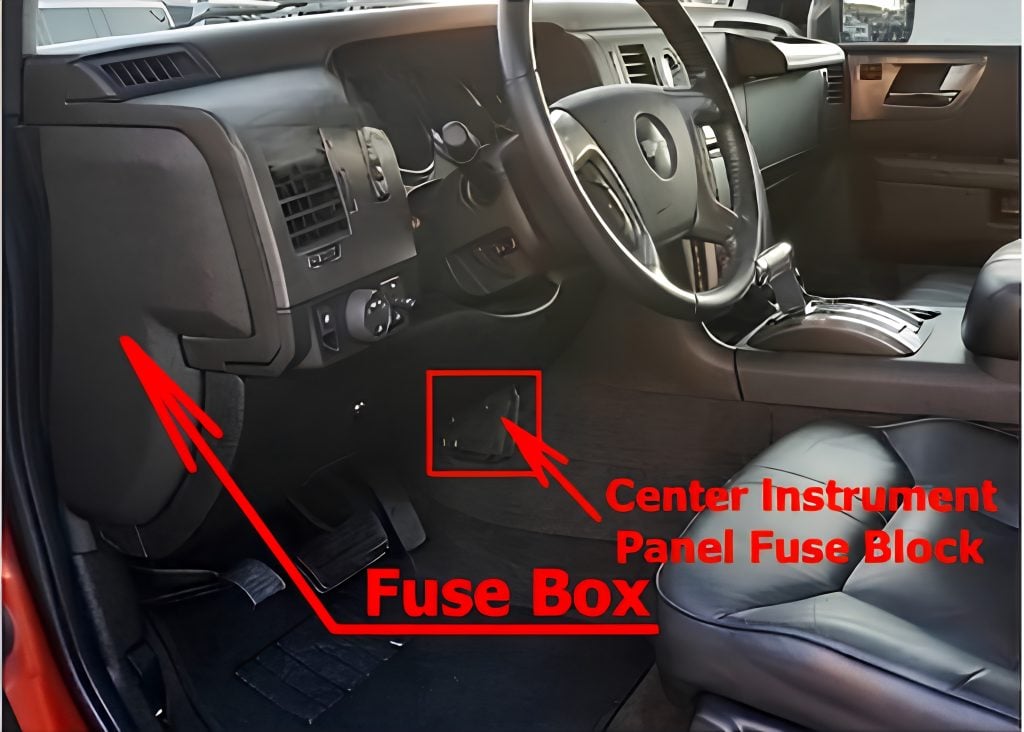 Hummer-H2-2008-2010-Passenger-Compartment-Fuse-Box-Location