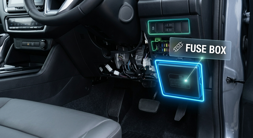 Isuzu-MU-X-2021-2023-Passenger-Compartment-Fuse-Box-Location