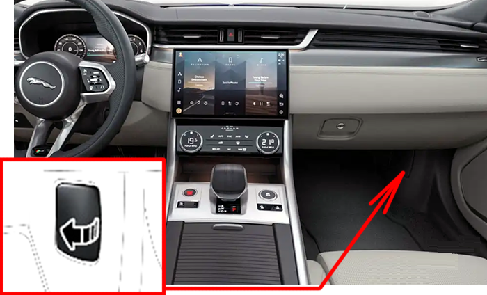 Jaguar-XF-2015-2024-Passenger-Compartment-Fuse-Box-Location