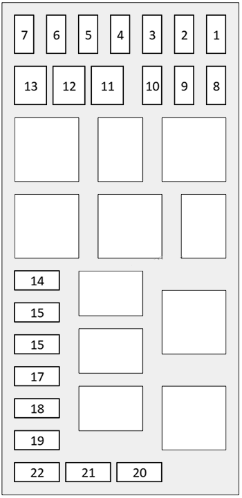 Jaguar-XF-2021-2024-Engine-Compartment-Fuse-Box-Diagram-Fuse-Box-No-1