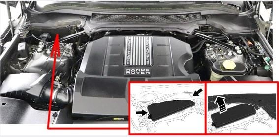 Land-Rover-Range-Rover-2016-2022-Engine-Compartment-Fuse-Box-Location