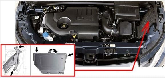 Land-Rover-Range-Rover-Evoque-2012-2018-Engine-Compartment-Fuse-Box-Location