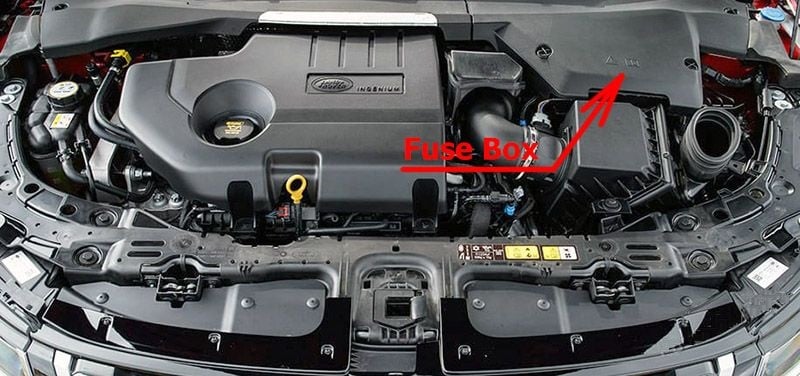 Land-Rover-Range-Rover-Evoque-2019-2026-Engine-Compartment-Fuse-Box-Location