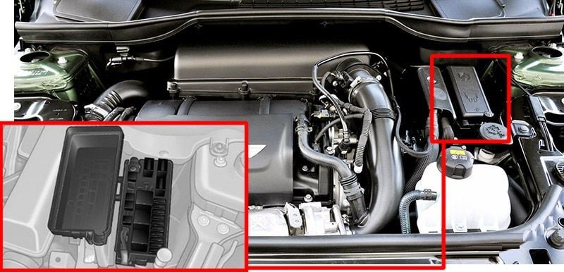 MINI-Countryman-R60-2010-2016-Engine-Compartment-Fuse-Box-Location