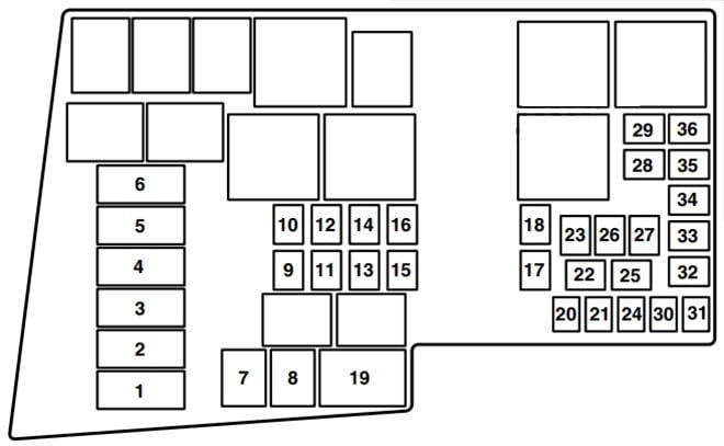 Mazda-3-BK-2004-2009-Engine-Compartment-Fuse-Box-Diagram