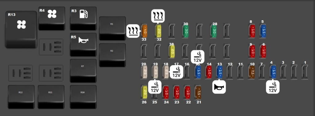 Mazda-CX-70-2025-2026-Engine-Compartment-Fuse-Box-Diagram-RHD