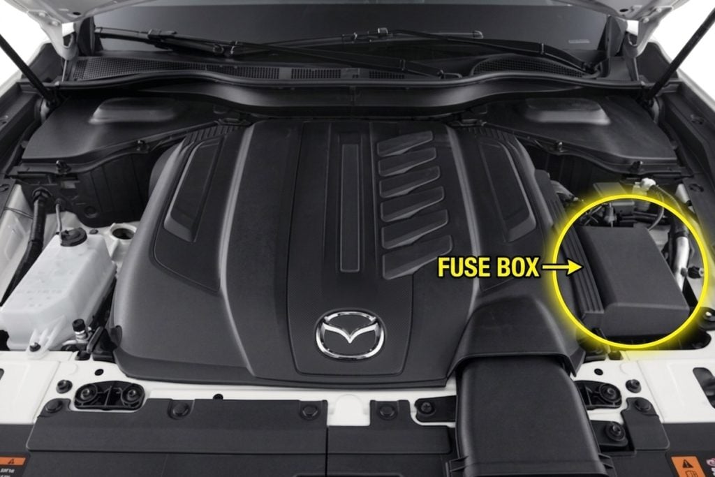 Mazda-CX-70-2025-2026-Engine-Compartment-Fuse-Box-Location-