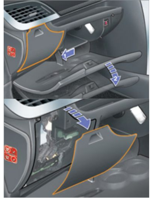 Open-the-glove-box-lid